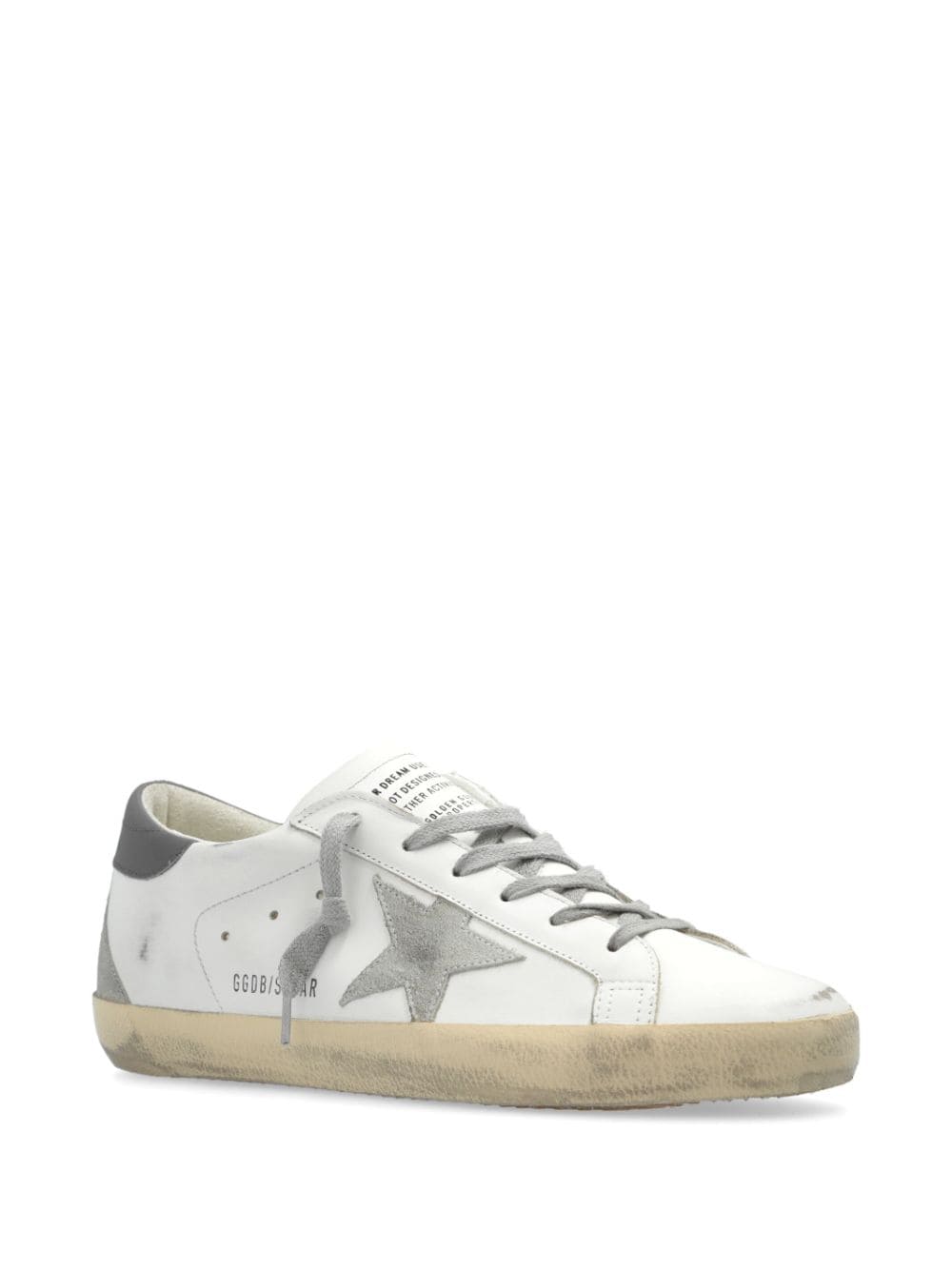 Golden Goose Super-star distressed leather sneakers Golden Goose