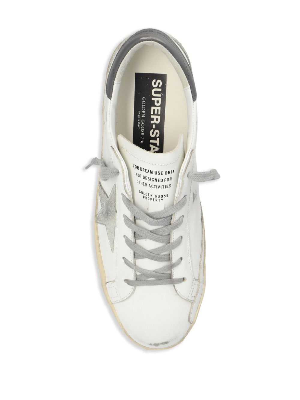 Golden Goose Super-star distressed leather sneakers Golden Goose