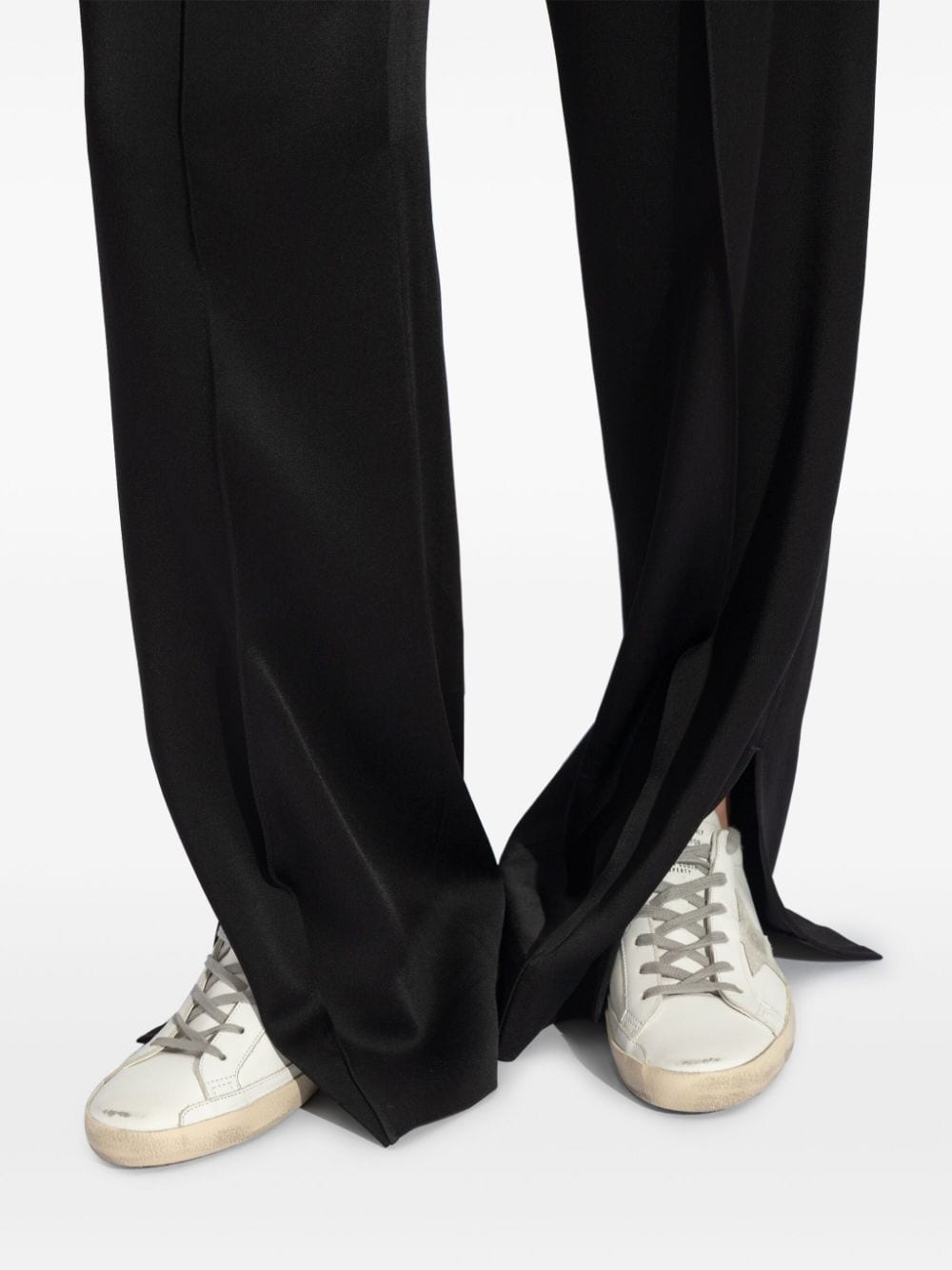 Golden Goose Super-star distressed leather sneakers Golden Goose