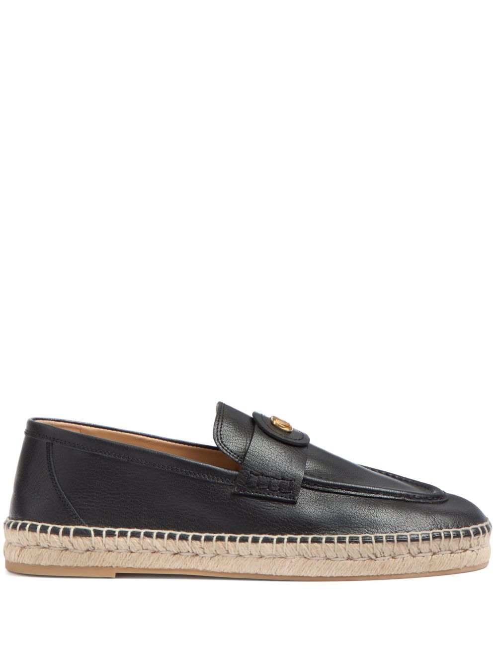 Valentino Garavani Vlogo Signature Calfskin Moccasin Valentino Garavani