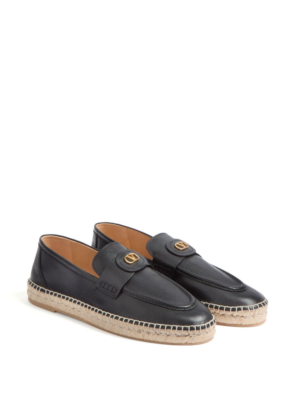 Valentino Garavani Vlogo Signature Calfskin Moccasin Valentino Garavani