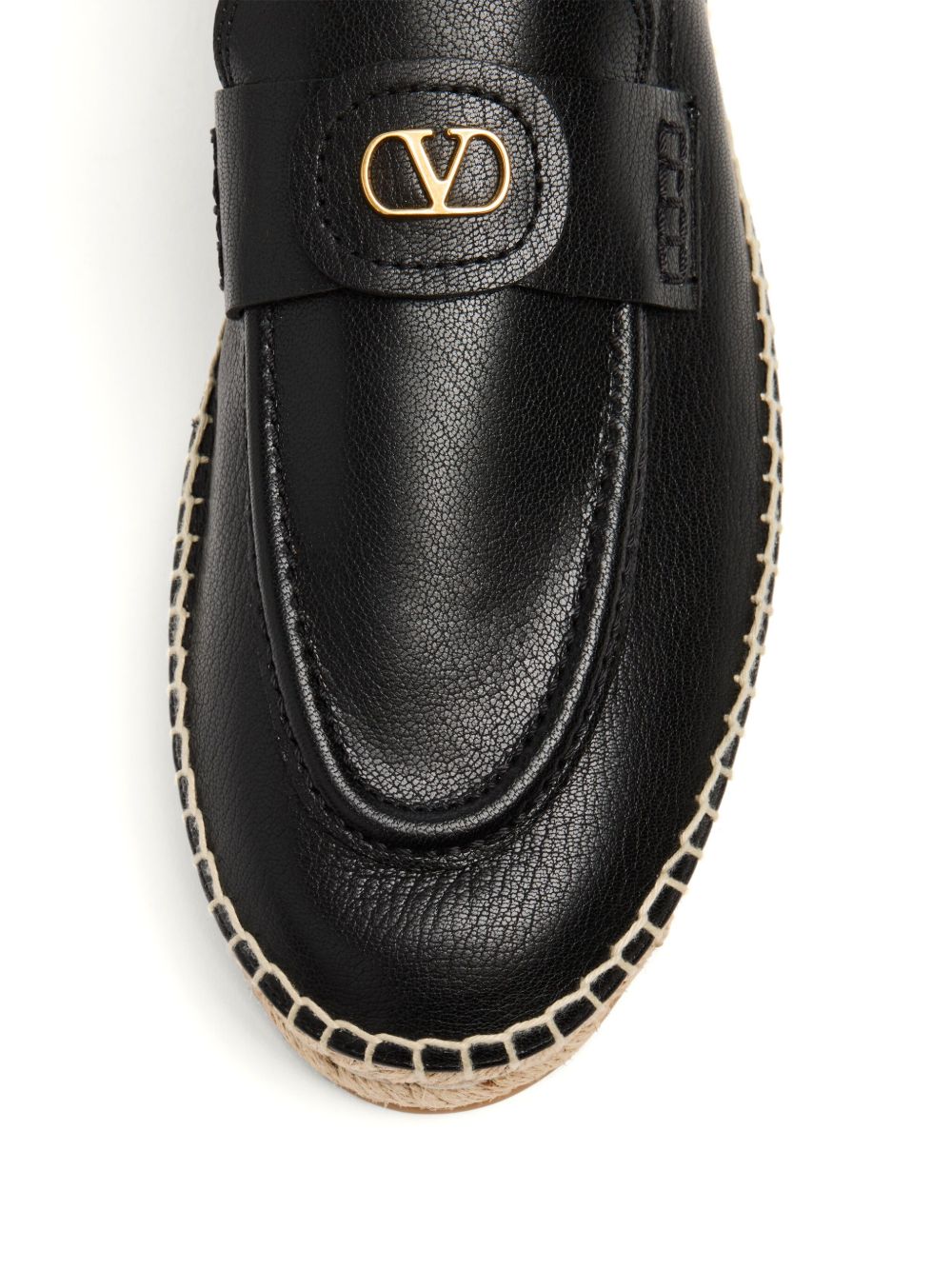 Valentino Garavani Vlogo Signature Calfskin Moccasin Valentino Garavani