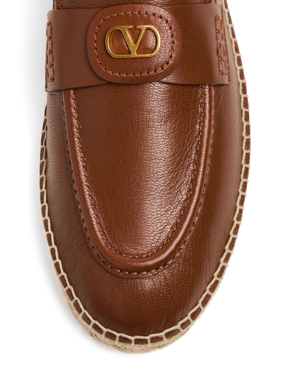 Valentino Garavani Vlogo Signature Calfskin Moccasin Valentino Garavani