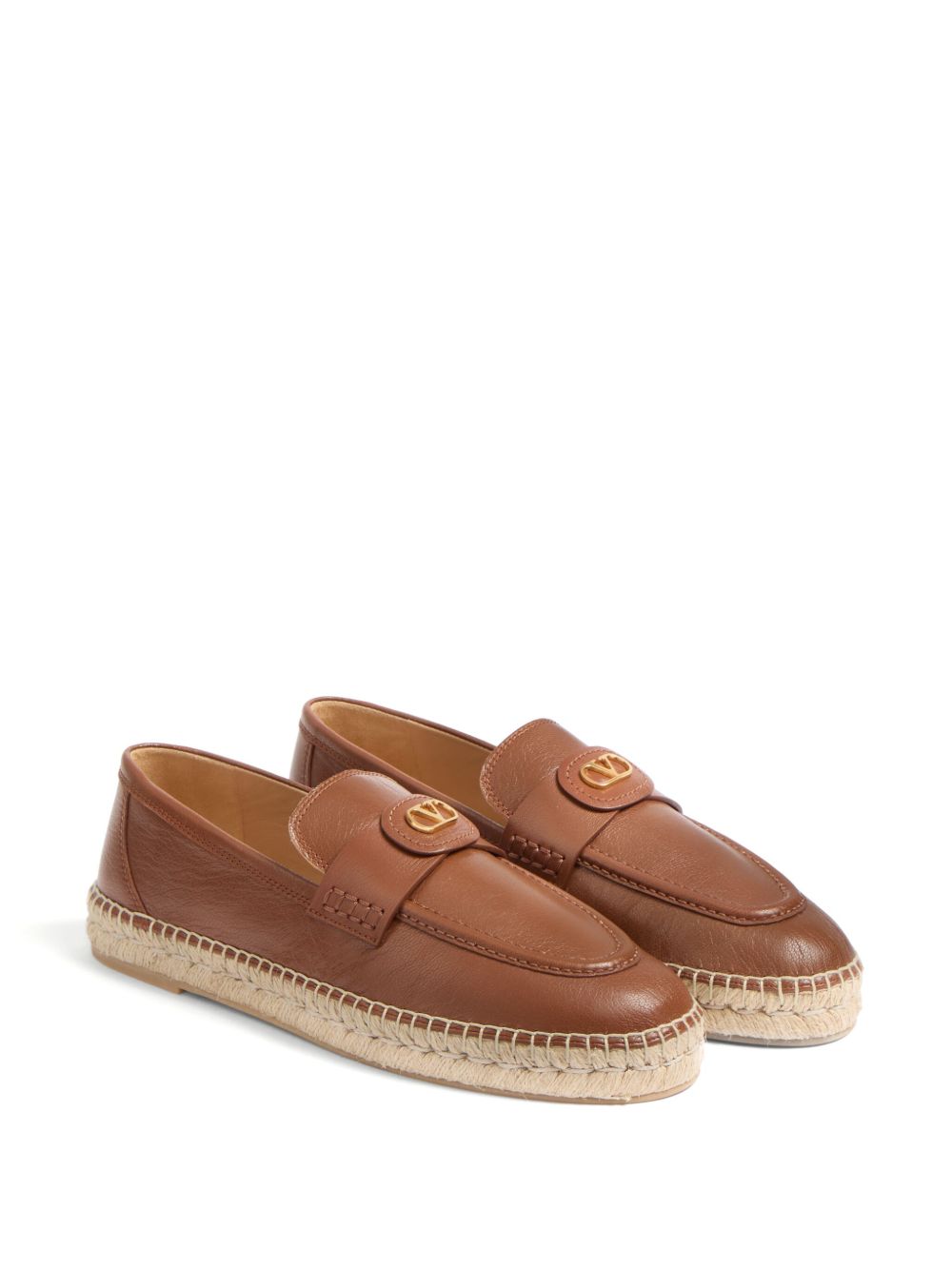 Valentino Garavani Vlogo Signature Calfskin Moccasin Valentino Garavani