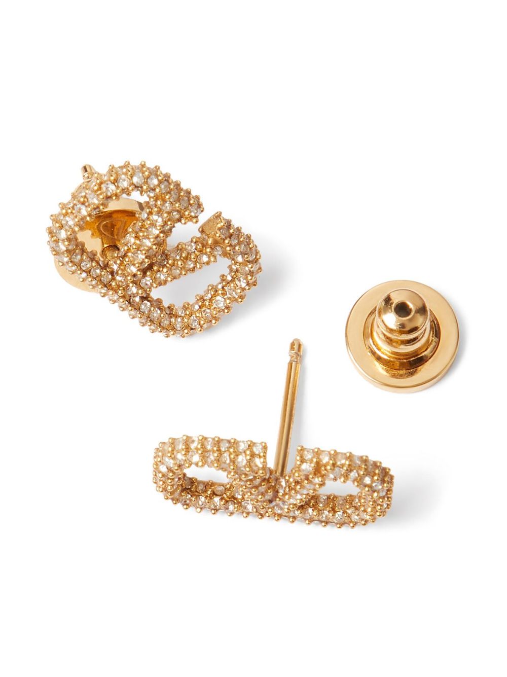 Valentino Garavani VLogo Signature crystal-embellished earrings Valentino Garavani