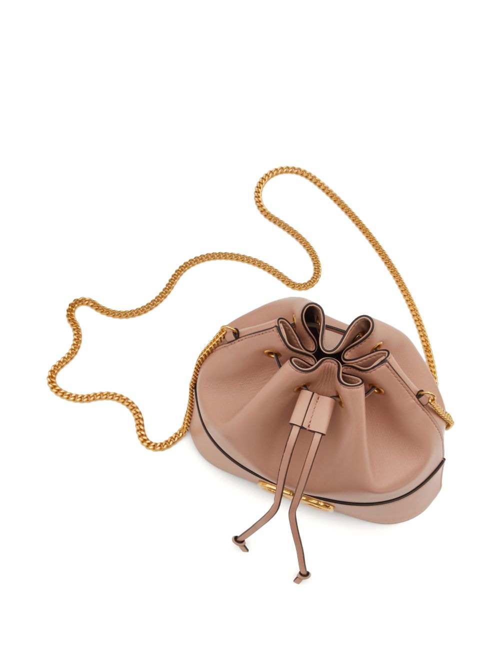 Valentino Garavani Mini Bucket Bag With Chain Vlogo Signature In Nappa Leather