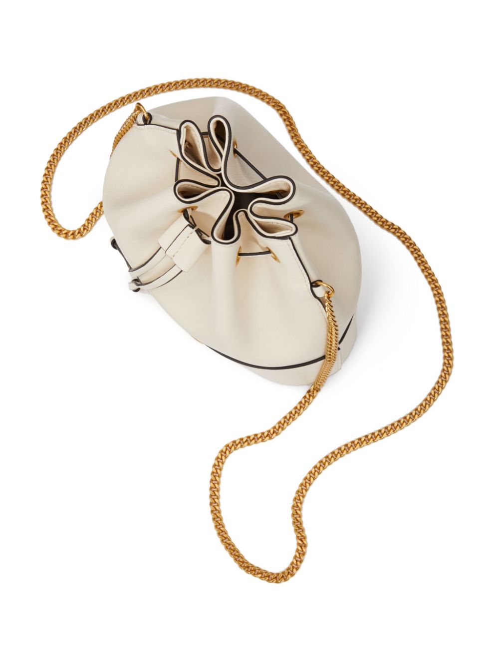 Valentino Garavani Mini Bucket Bag With Chain Vlogo Signature In Nappa Leather