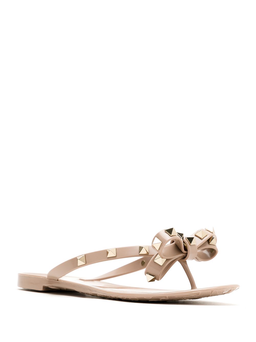 Valentino Garavani Rockstud Rubber Flip Flops - Gallerias