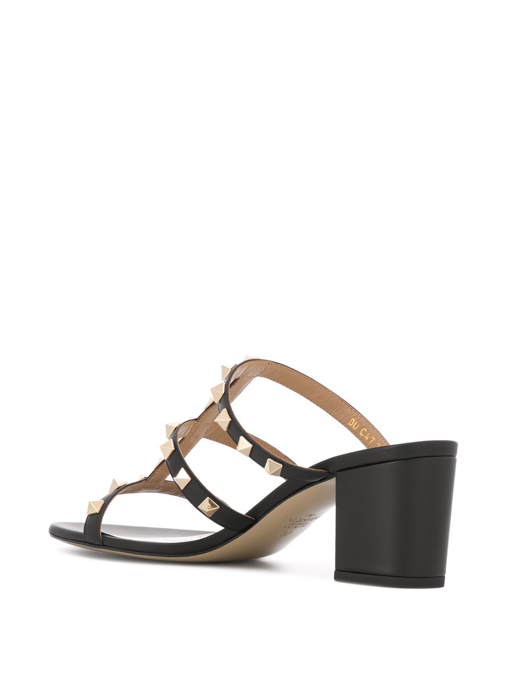 Valentino Garavani Rockstud Calfskin Slider Sandal 60mm Valentino Garavani