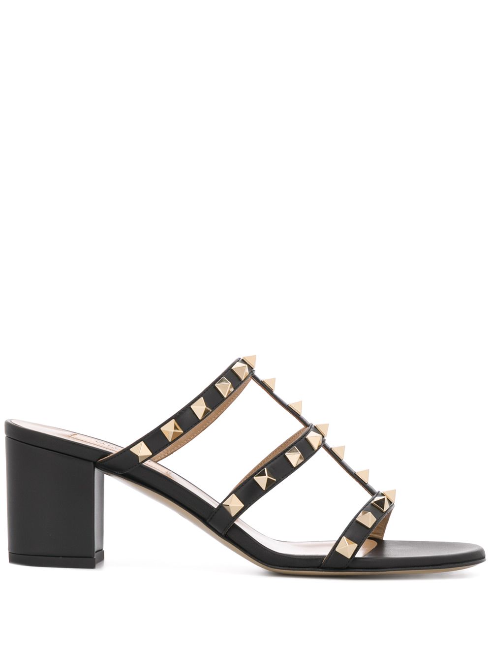 Valentino Garavani Rockstud Calfskin Slider Sandal 60mm Valentino Garavani