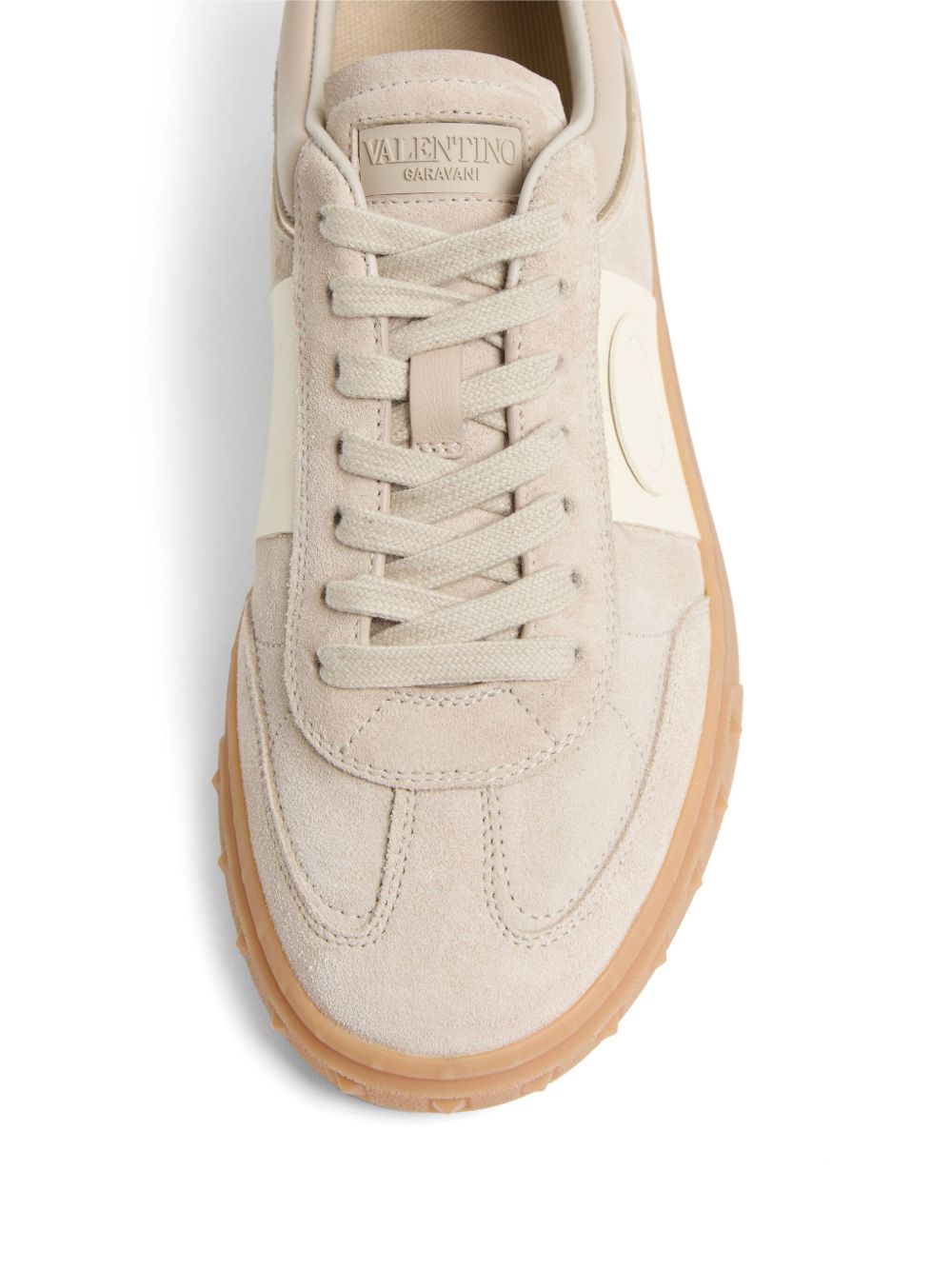 Valentino Garavani Upvillage Low Top Sneaker in Split Leather and Nappa Calfskin Valentino Garavani