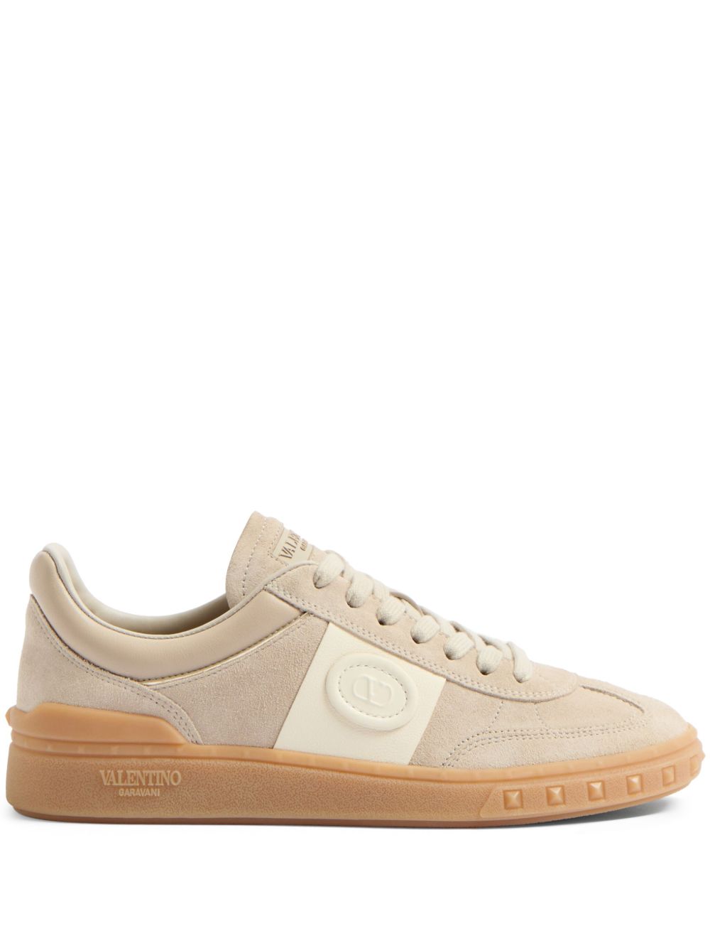 Valentino Garavani Upvillage Low Top Sneaker in Split Leather and Nappa Calfskin Valentino Garavani