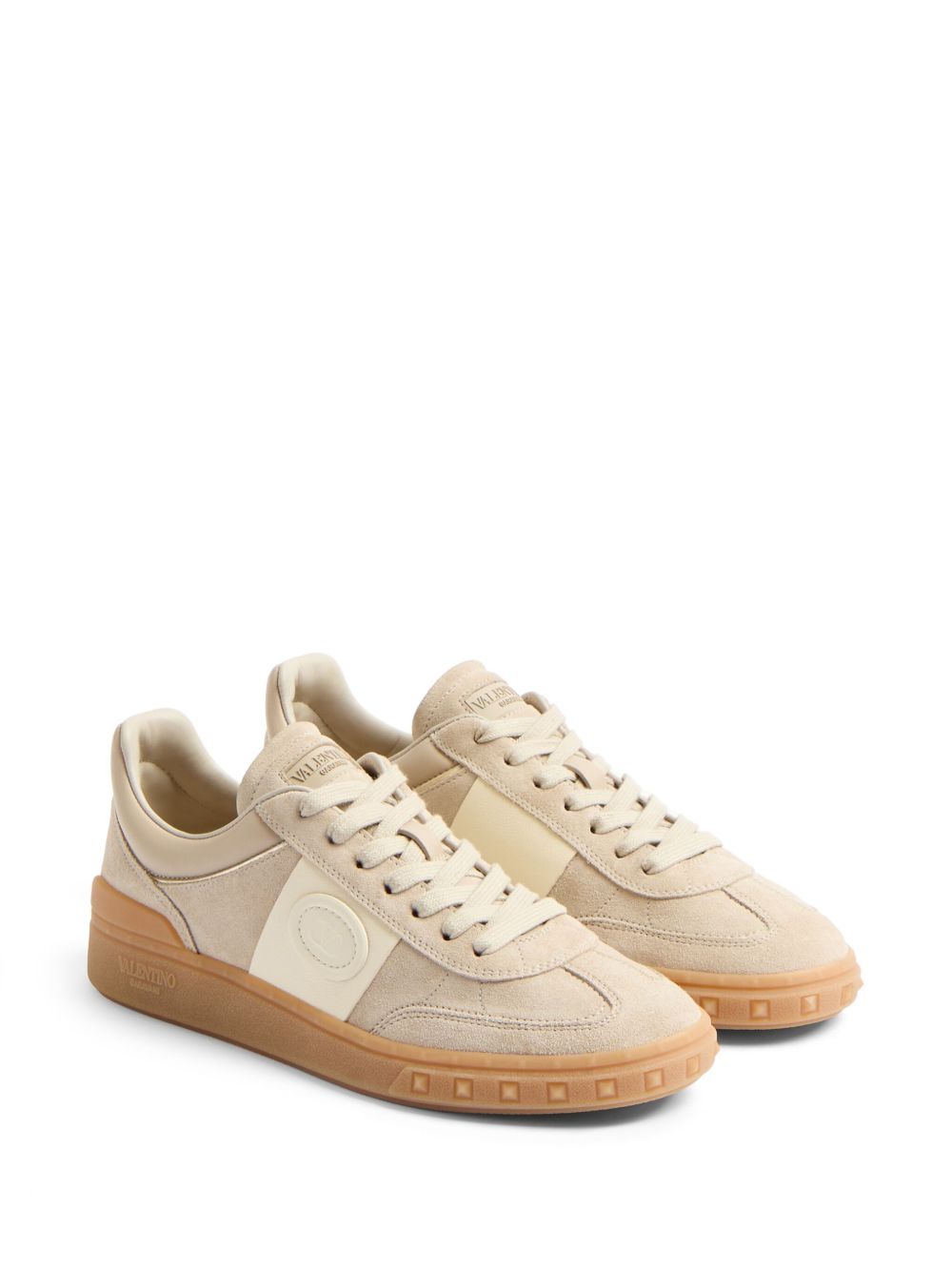 Valentino Garavani Upvillage Low Top Sneaker in Split Leather and Nappa Calfskin Valentino Garavani