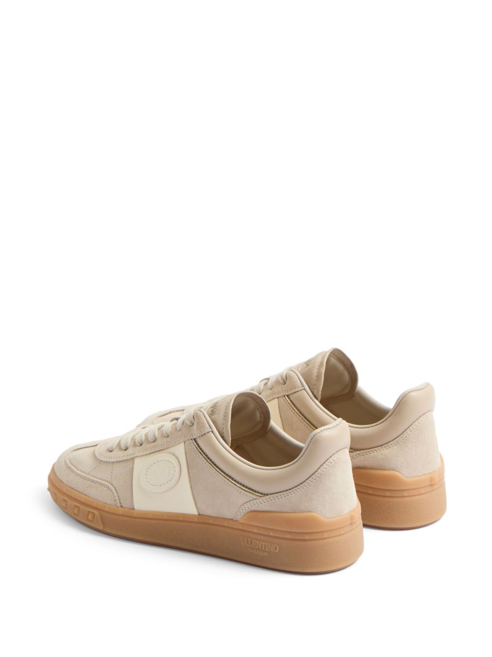 Valentino Garavani Upvillage Low Top Sneaker in Split Leather and Nappa Calfskin Valentino Garavani