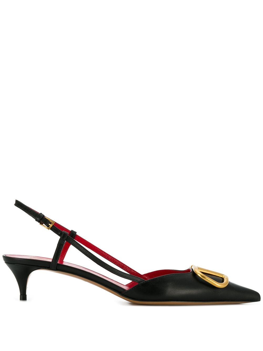 Valentino Garavani Vlogo Signature Slingback Décolleté In Calfskin 40mm Valentino Garavani