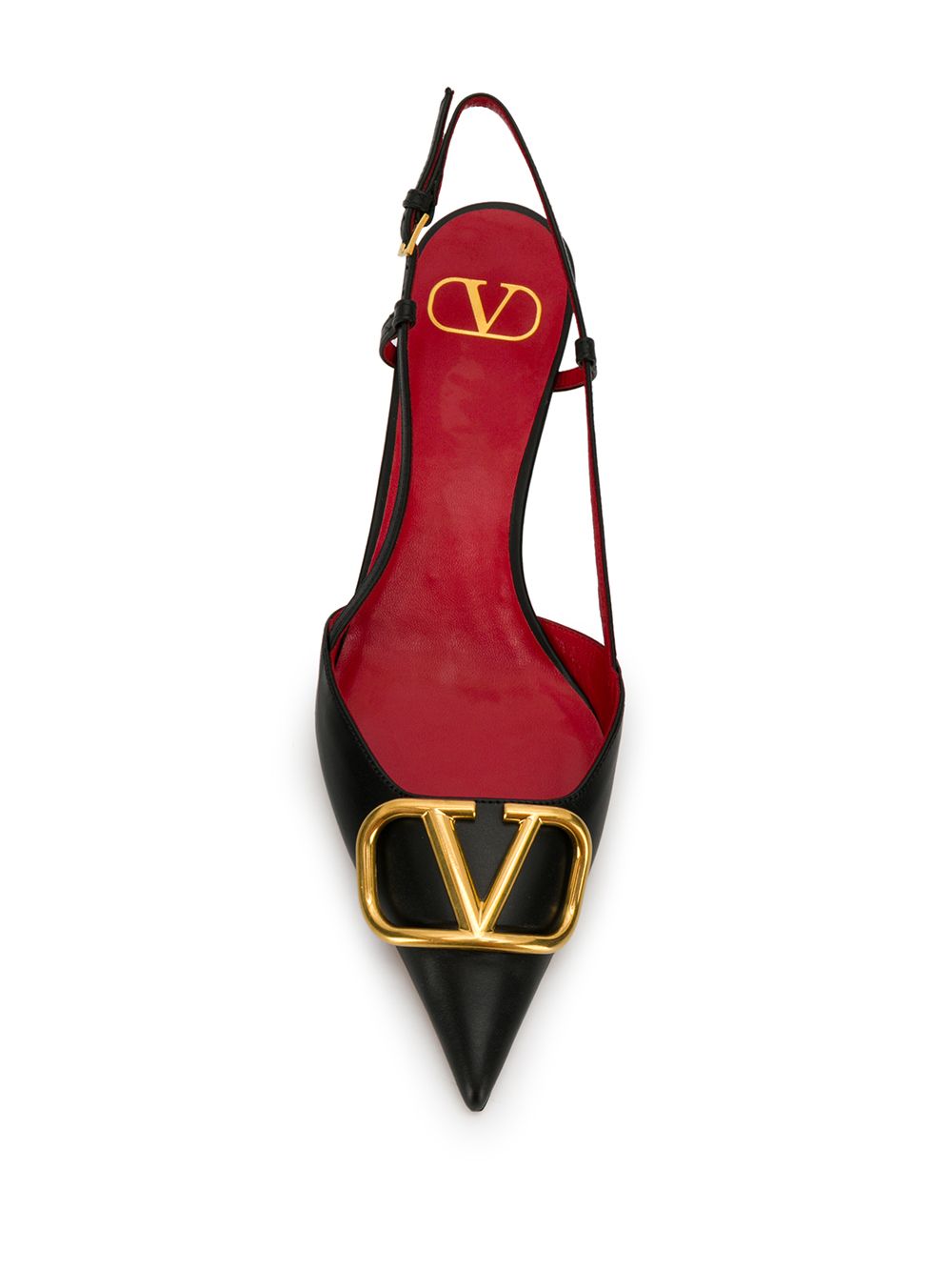 Valentino Garavani Vlogo Signature Slingback Décolleté In Calfskin 40mm Valentino Garavani
