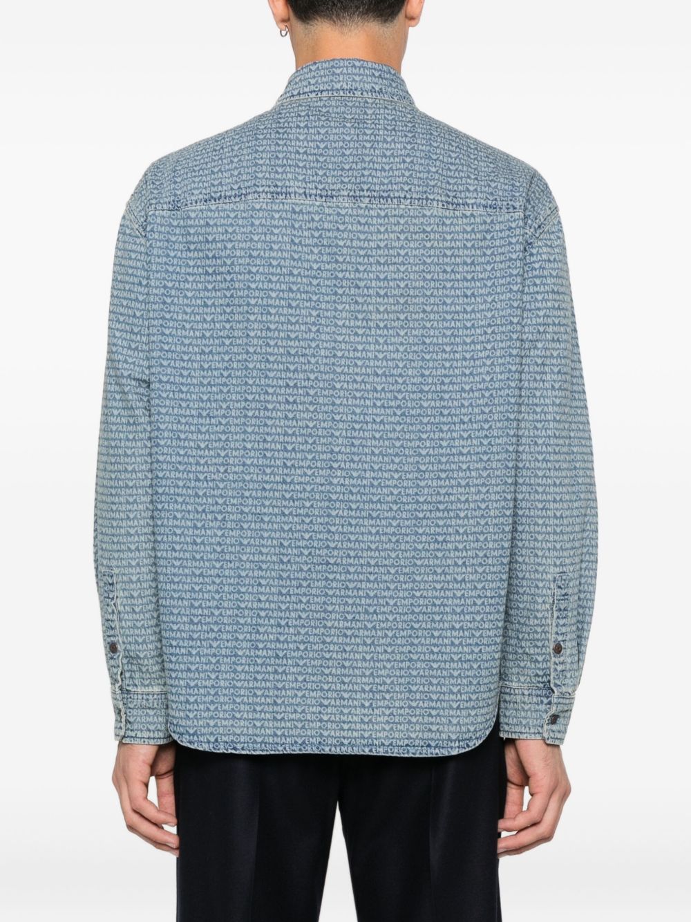 Emporio Armani Shirts Blue Emporio Armani