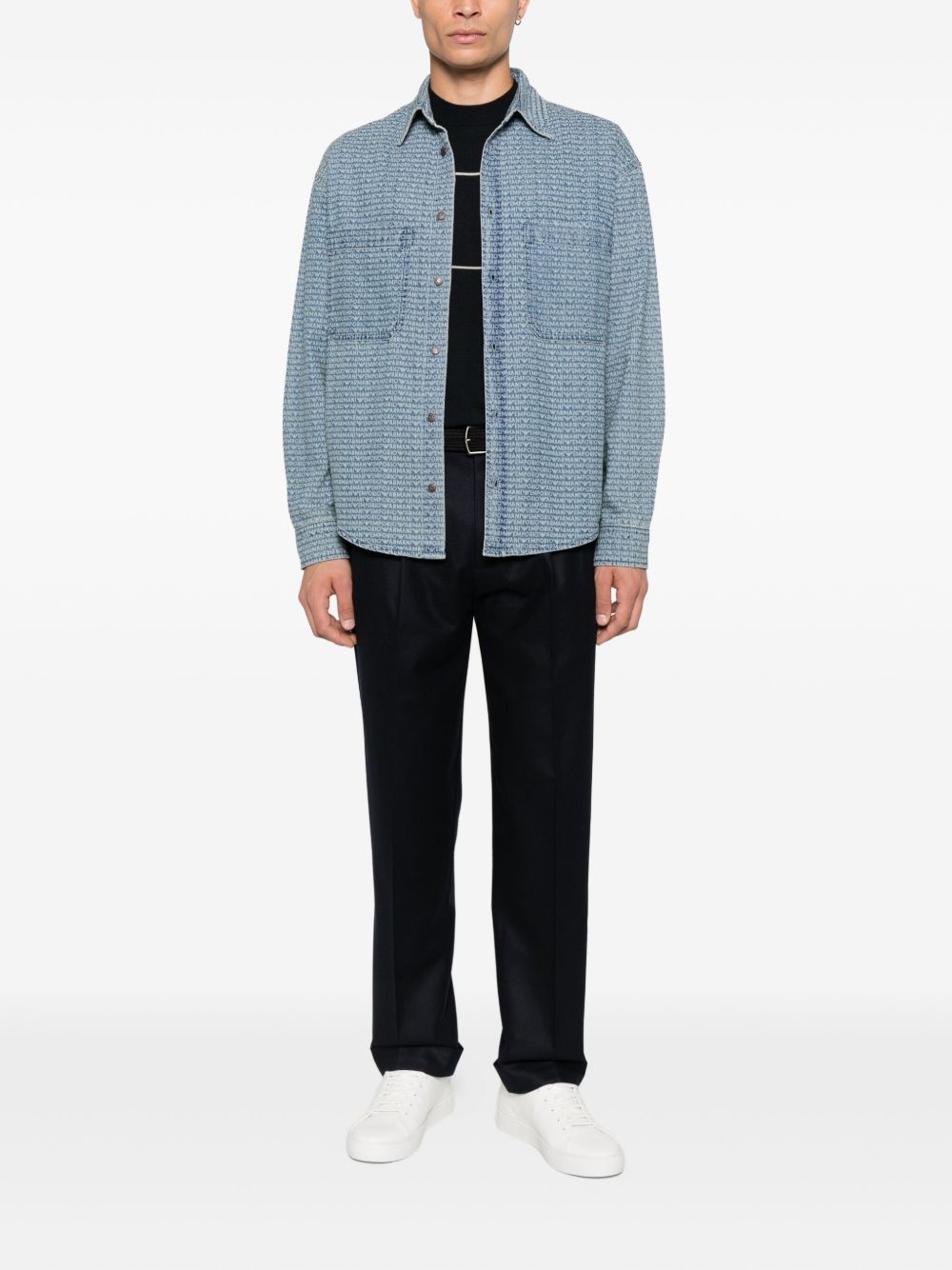 Emporio Armani Shirts Blue Emporio Armani