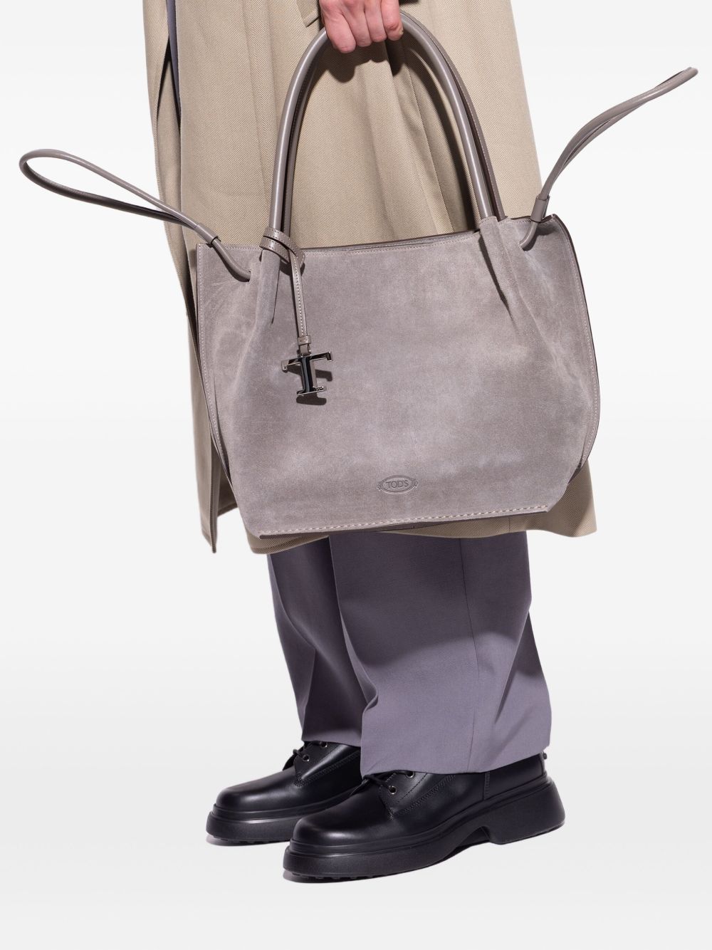 Tod's Drawstring Suede Tote Bag Tod'S