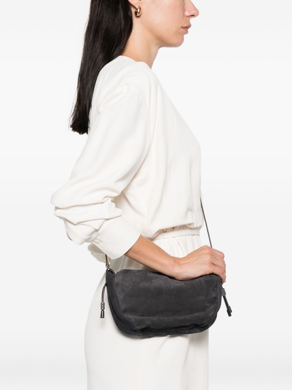 Brunello Cucinelli Drawstring chain-strap cross body bag Brunello Cucinelli