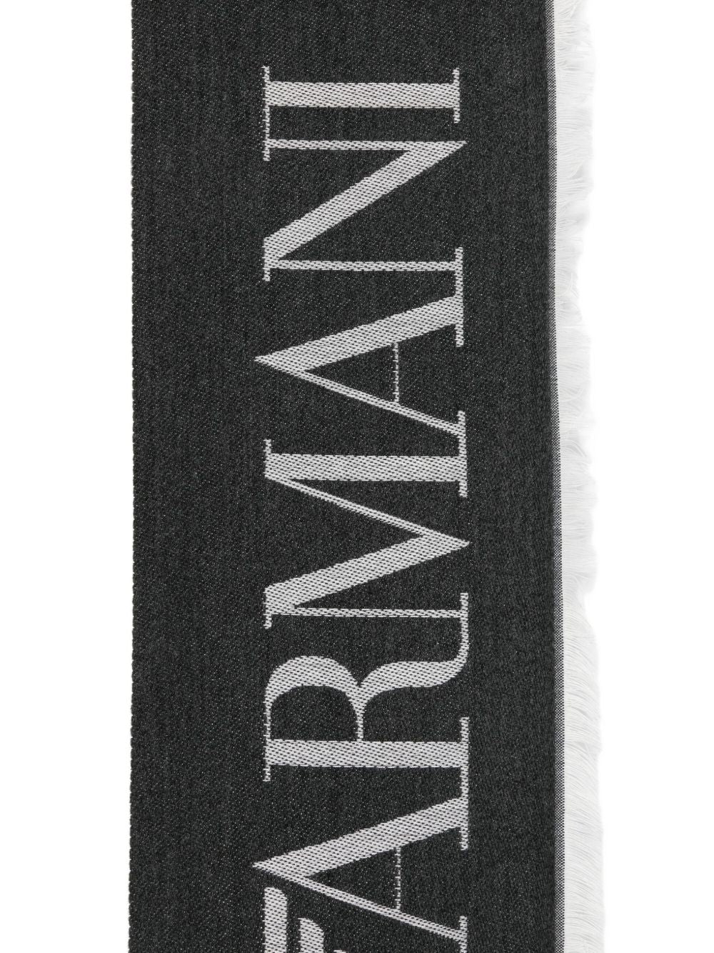 Emporio Armani logo detail Striped stole Emporio Armani