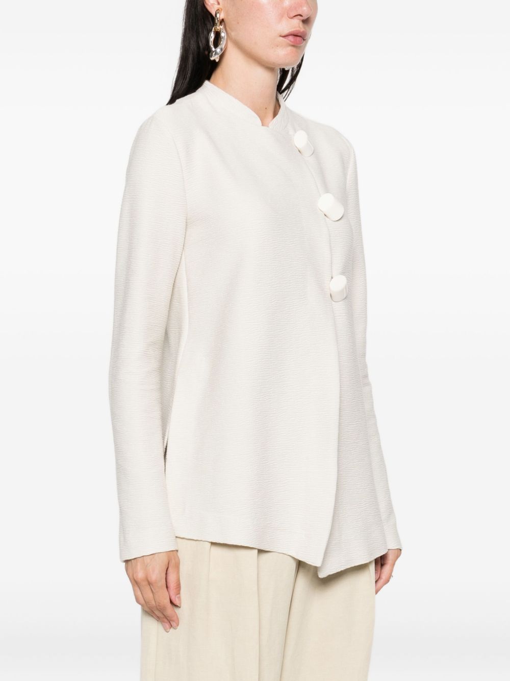 Emporio Armani Asymmetric-fastening jacket Emporio Armani