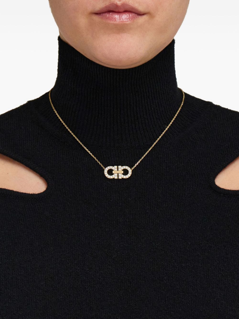 Ferragamo Gancini Pendant Necklace Ferragamo