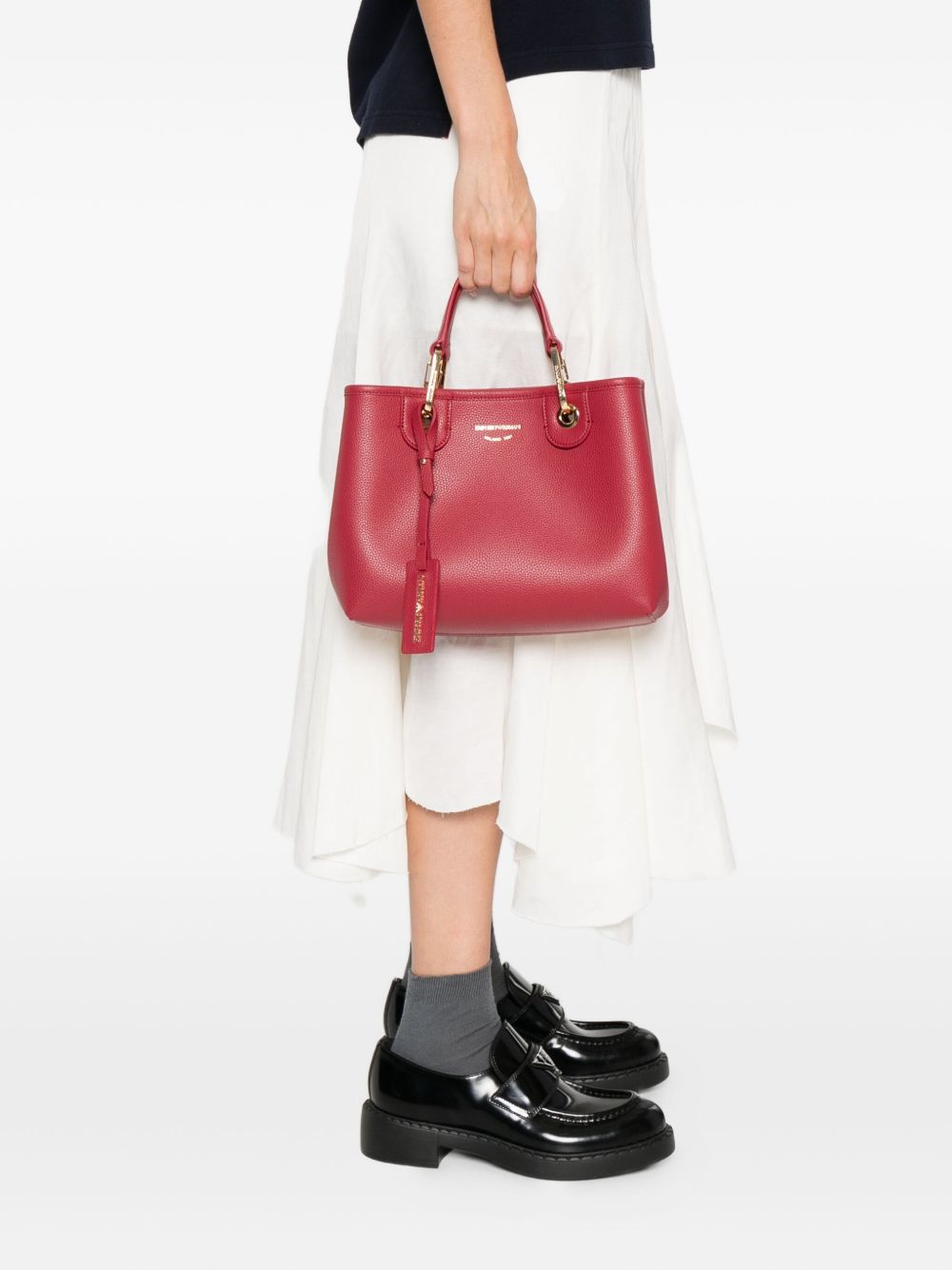 Emporio Armani Small MyEA shopper bag with deer print Emporio Armani