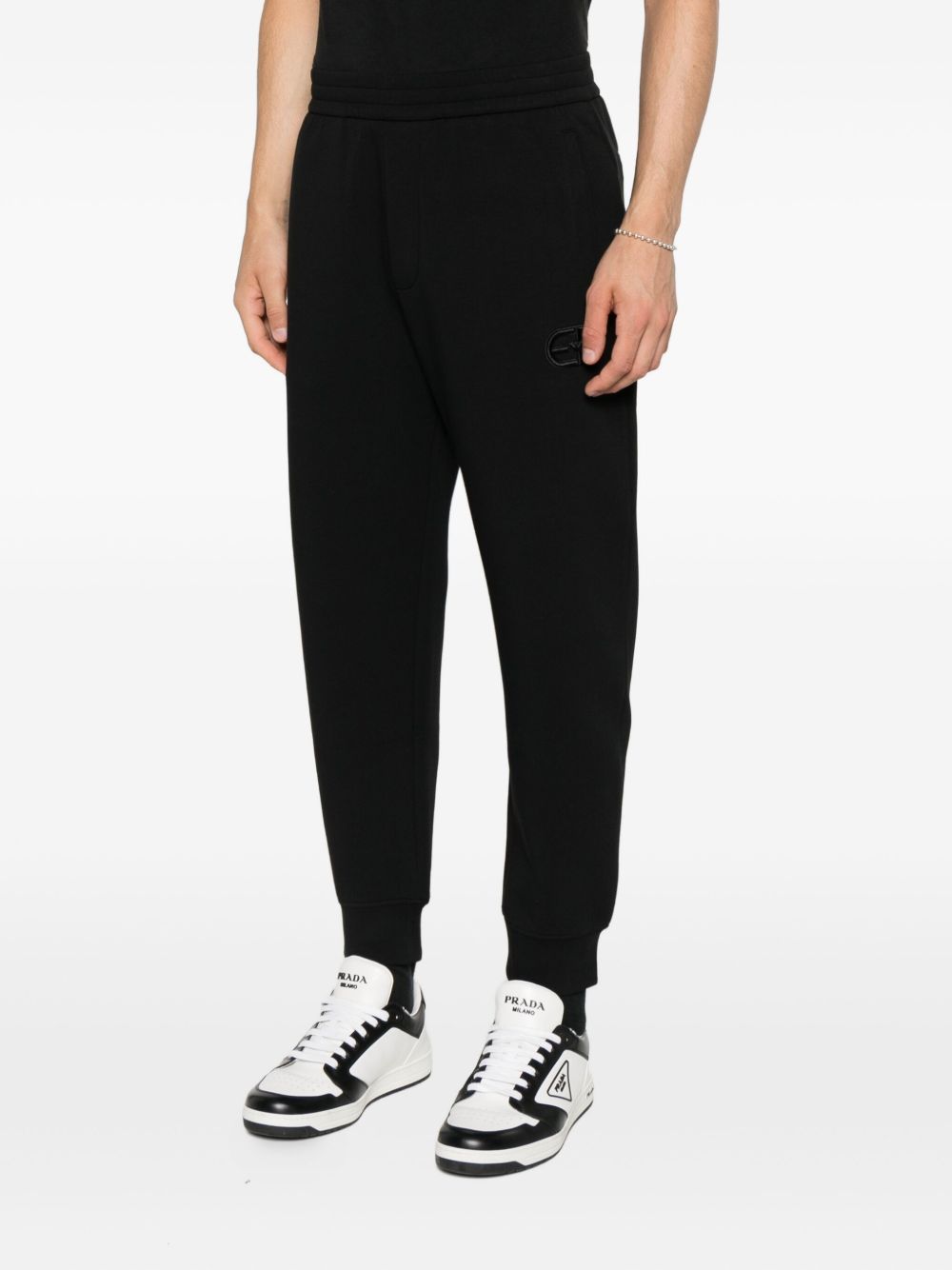 Emporio Armani Logo-embroidered cuffed track pants Emporio Armani