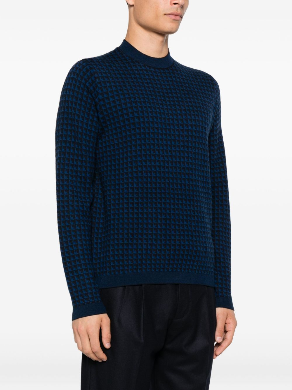 Emporio Armani Houndstooth wool sweater Emporio Armani