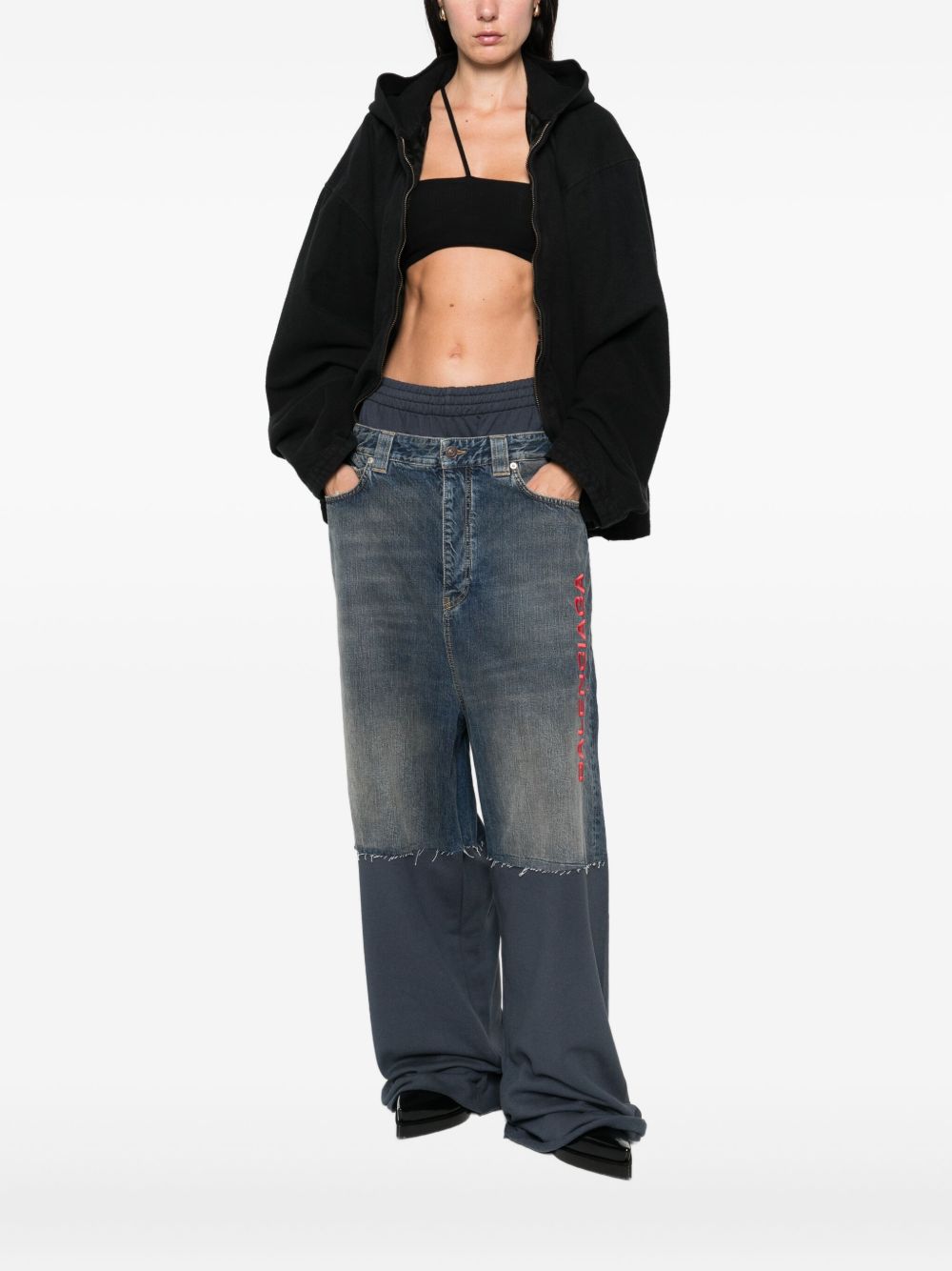 Balenciaga Jacket with hood and zip Balenciaga