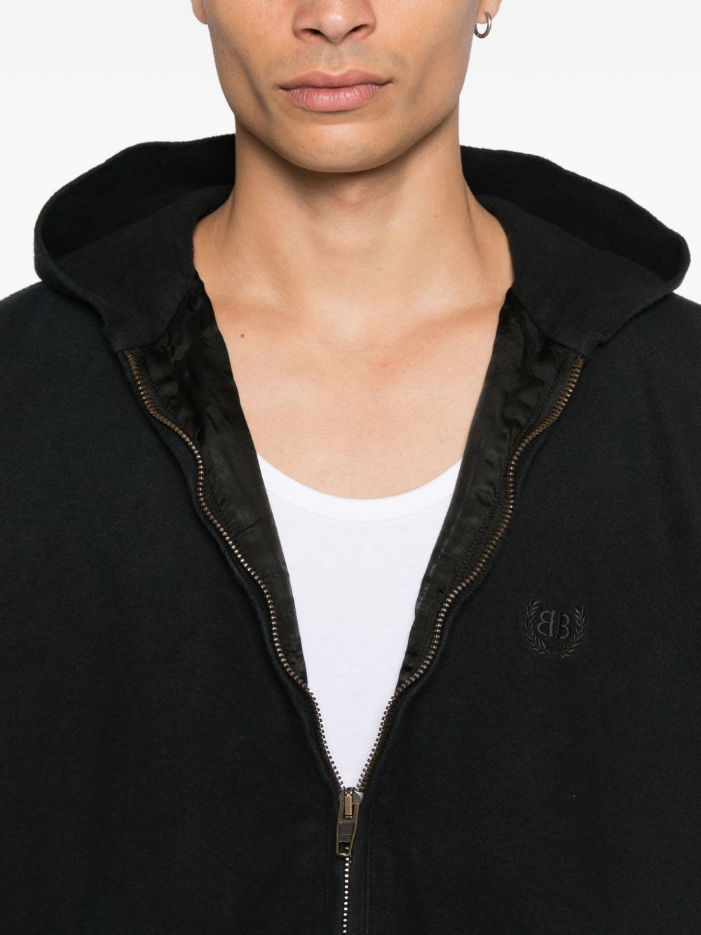 Balenciaga Jacket with hood and zip Balenciaga