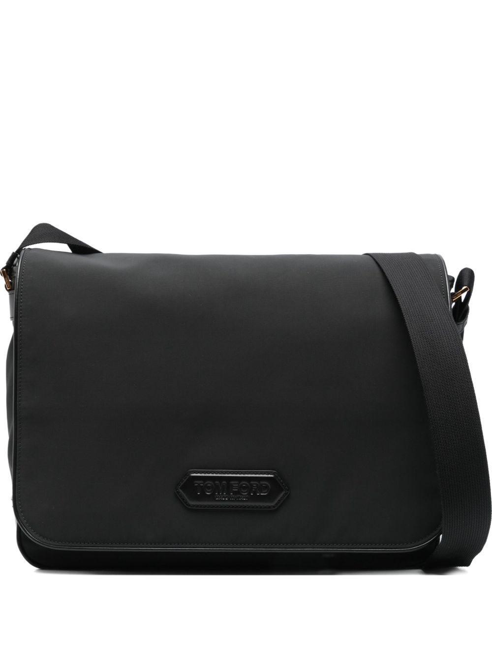 Tom Ford leather-trimmed nylon messenger bag Tom Ford