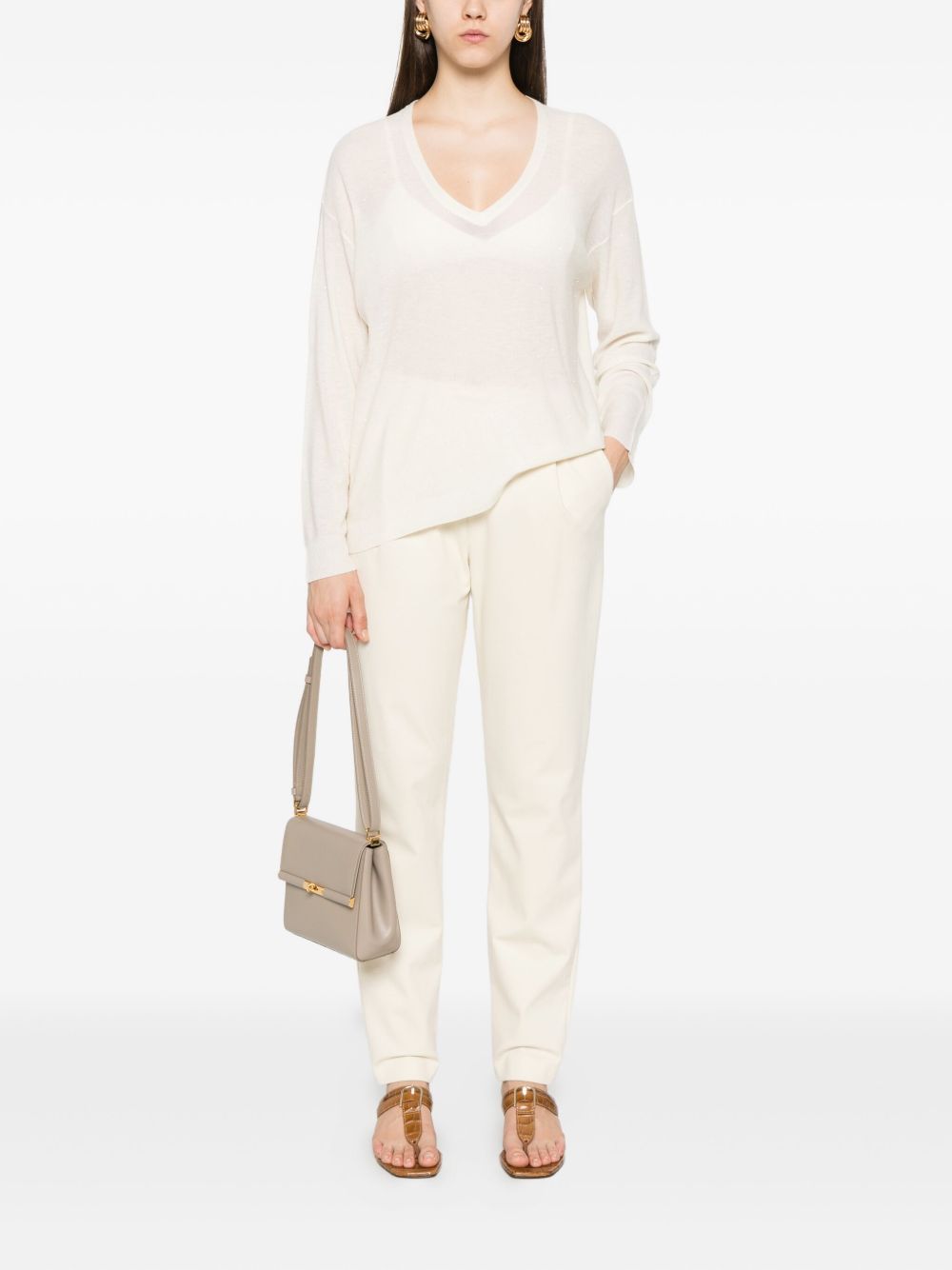 Fabiana Filippi Trousers Beige Fabiana Filippi