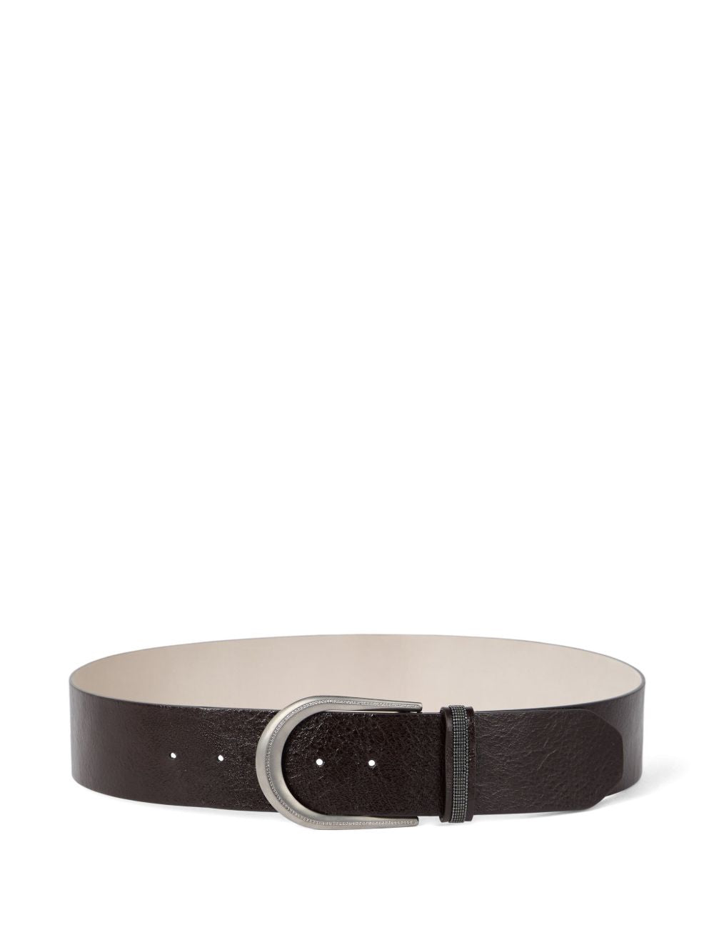 Brunello Cucinelli Glossy calfskin belt Brunello Cucinelli