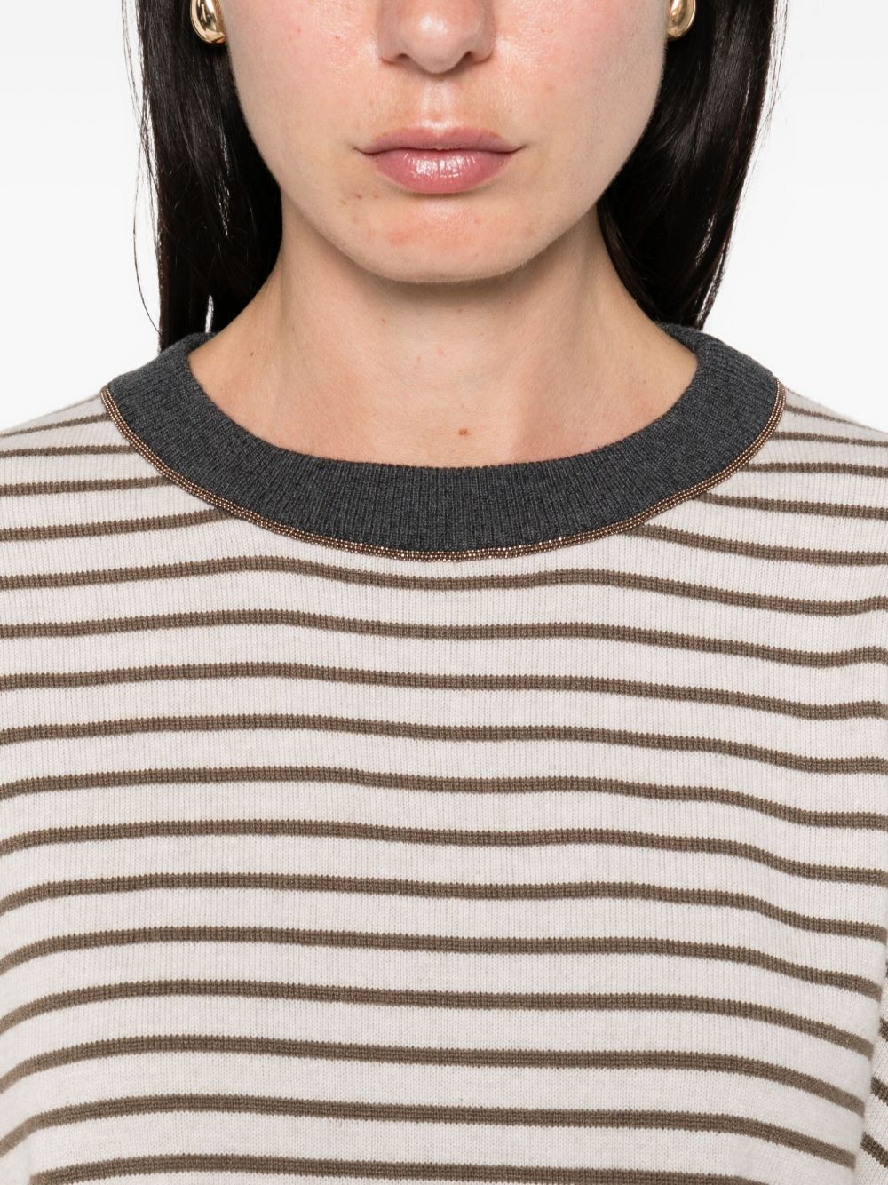 Brunello Cucinelli Sweaters Ivory Brunello Cucinelli