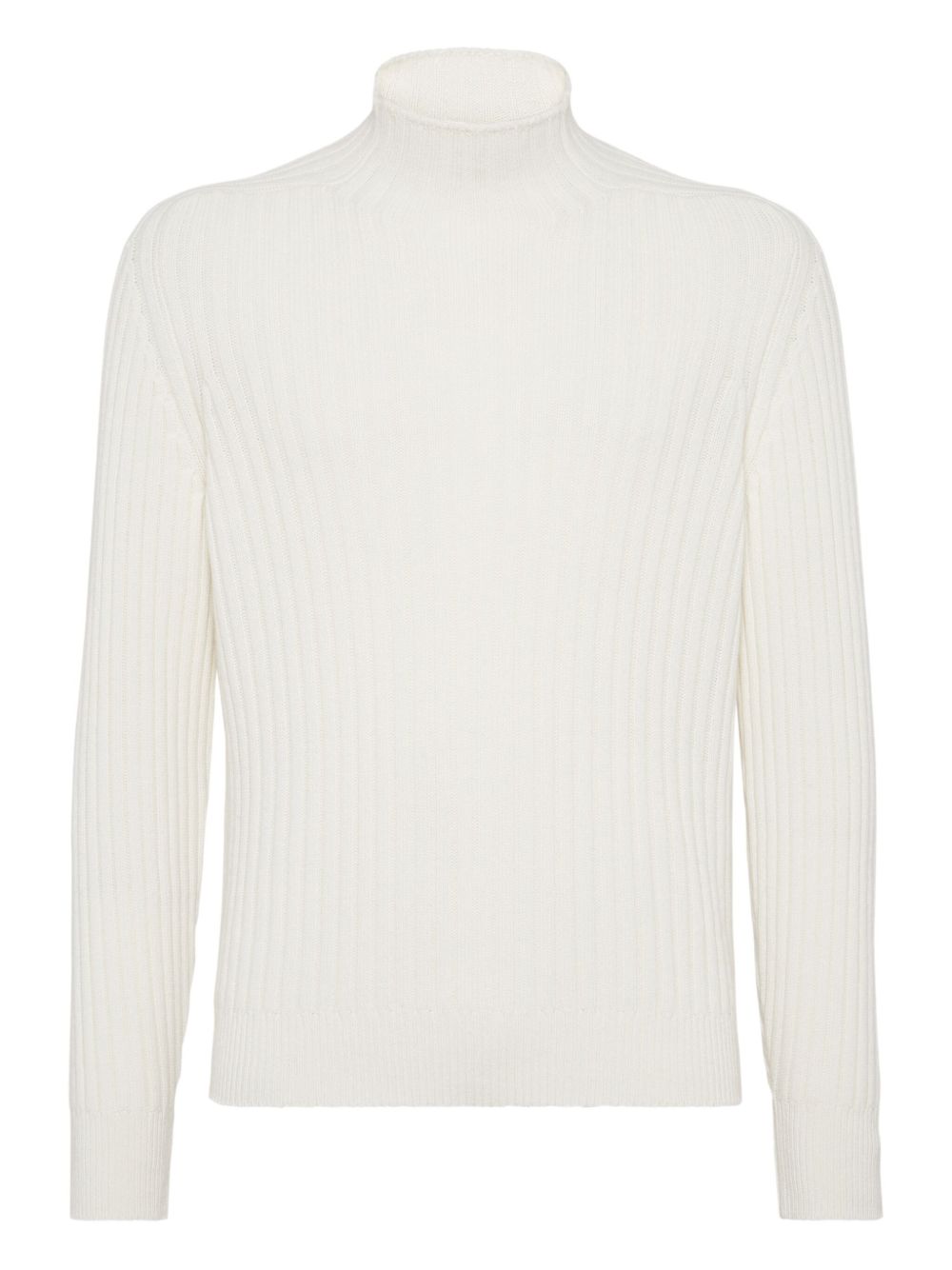 Brunello Cucinelli Cashmere flat rib turtleneck sweater Brunello Cucinelli