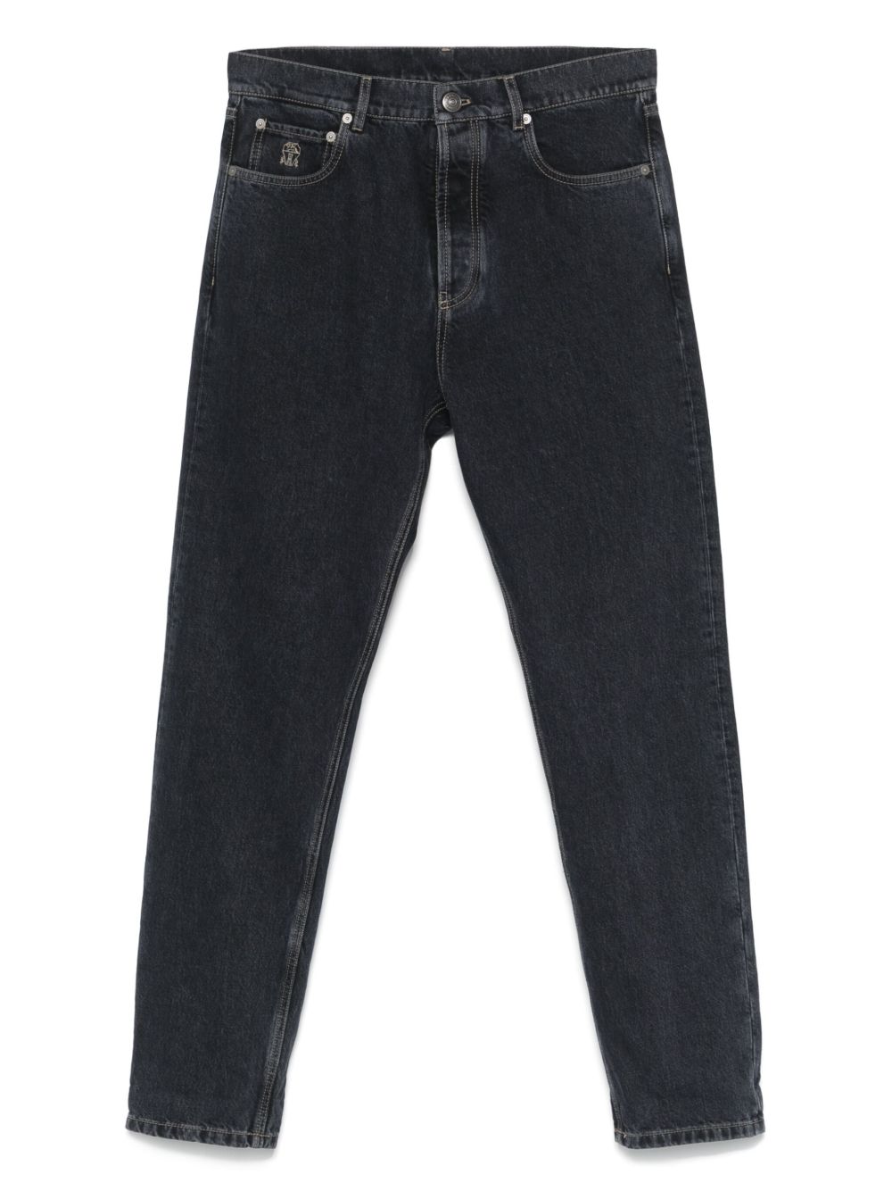 Brunello Cucinelli Logo-embroidered jeans Brunello Cucinelli