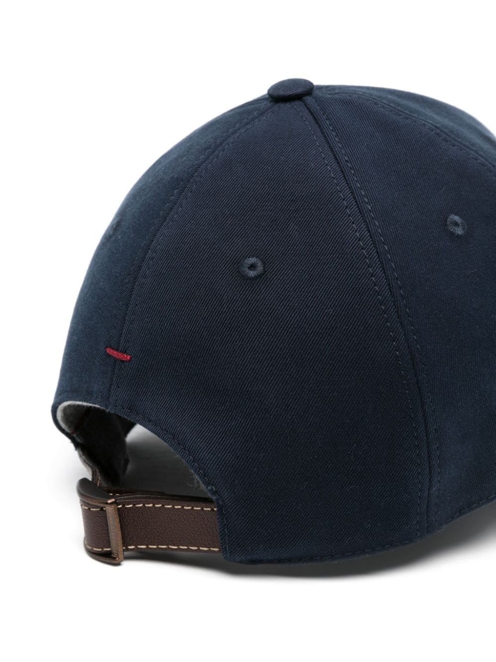 Brunello Cucinelli Suede baseball cap with embroidered logo Brunello Cucinelli