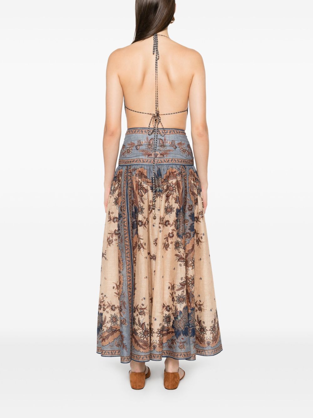 Zimmermann Ascension long cotton dress with print Zimmermann