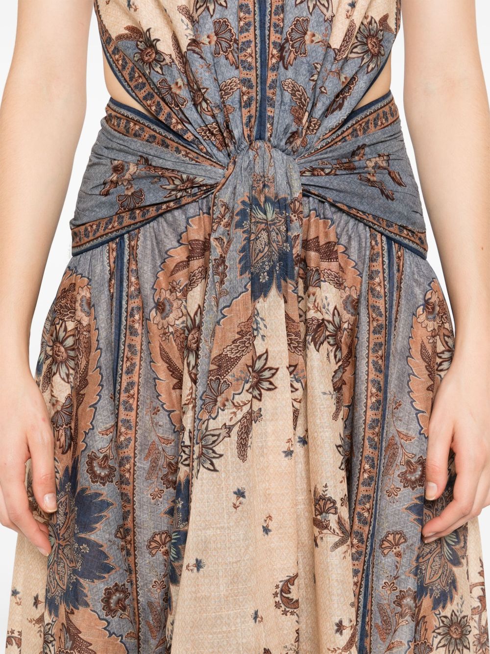 Zimmermann Ascension long cotton dress with print Zimmermann
