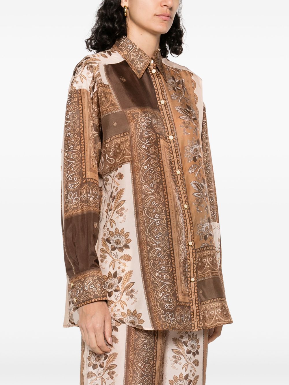 Zimmermann Shirts Brown Zimmermann