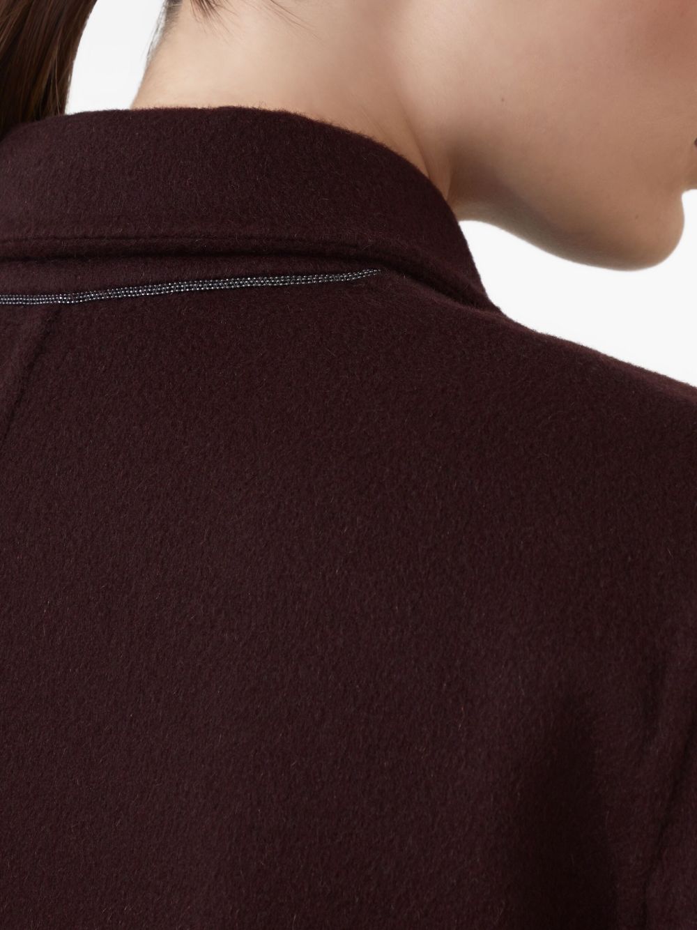 Brunello Cucinelli Coats Bordeaux Brunello Cucinelli