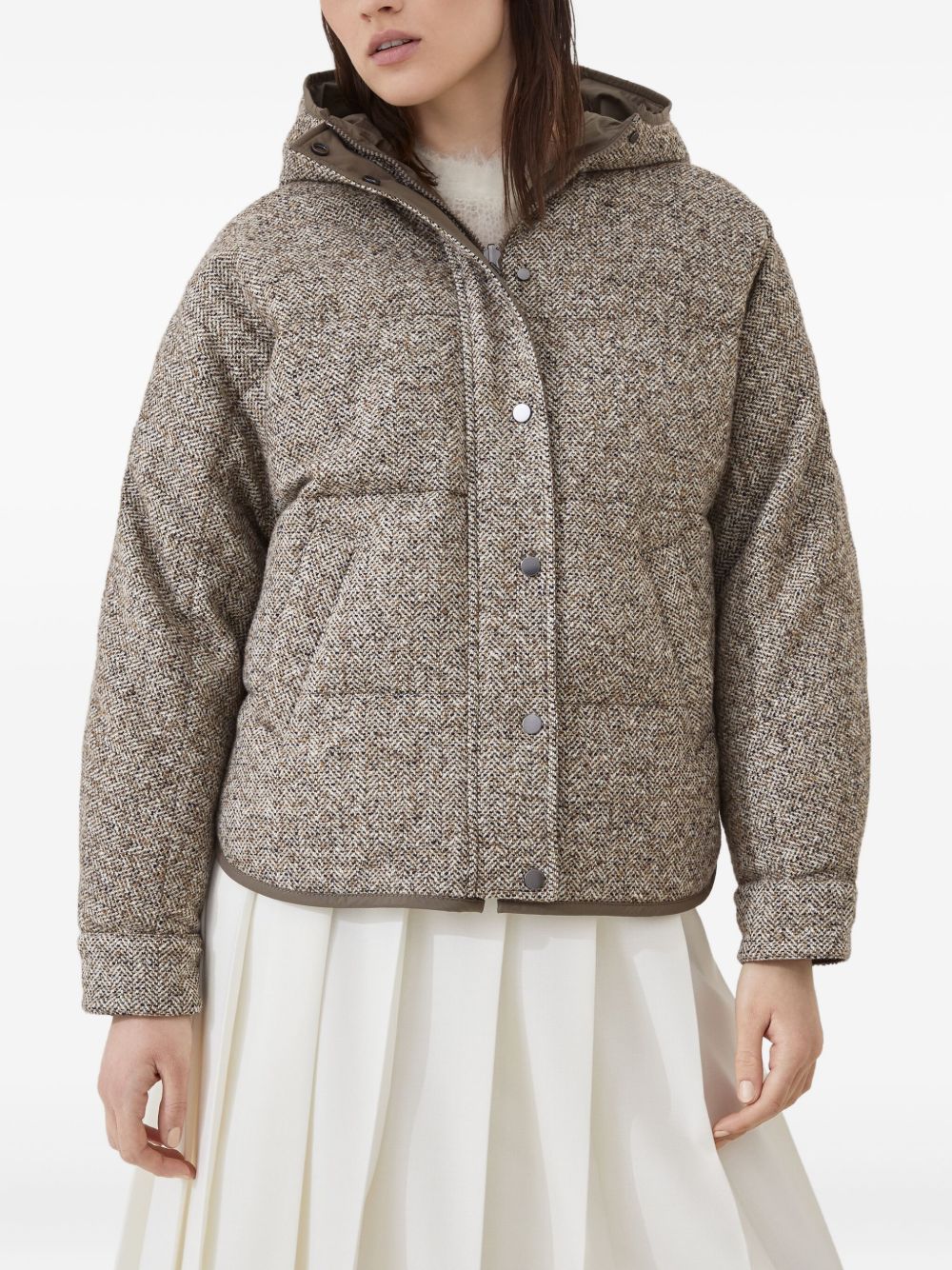 Brunello Cucinelli Coats Beige Brunello Cucinelli