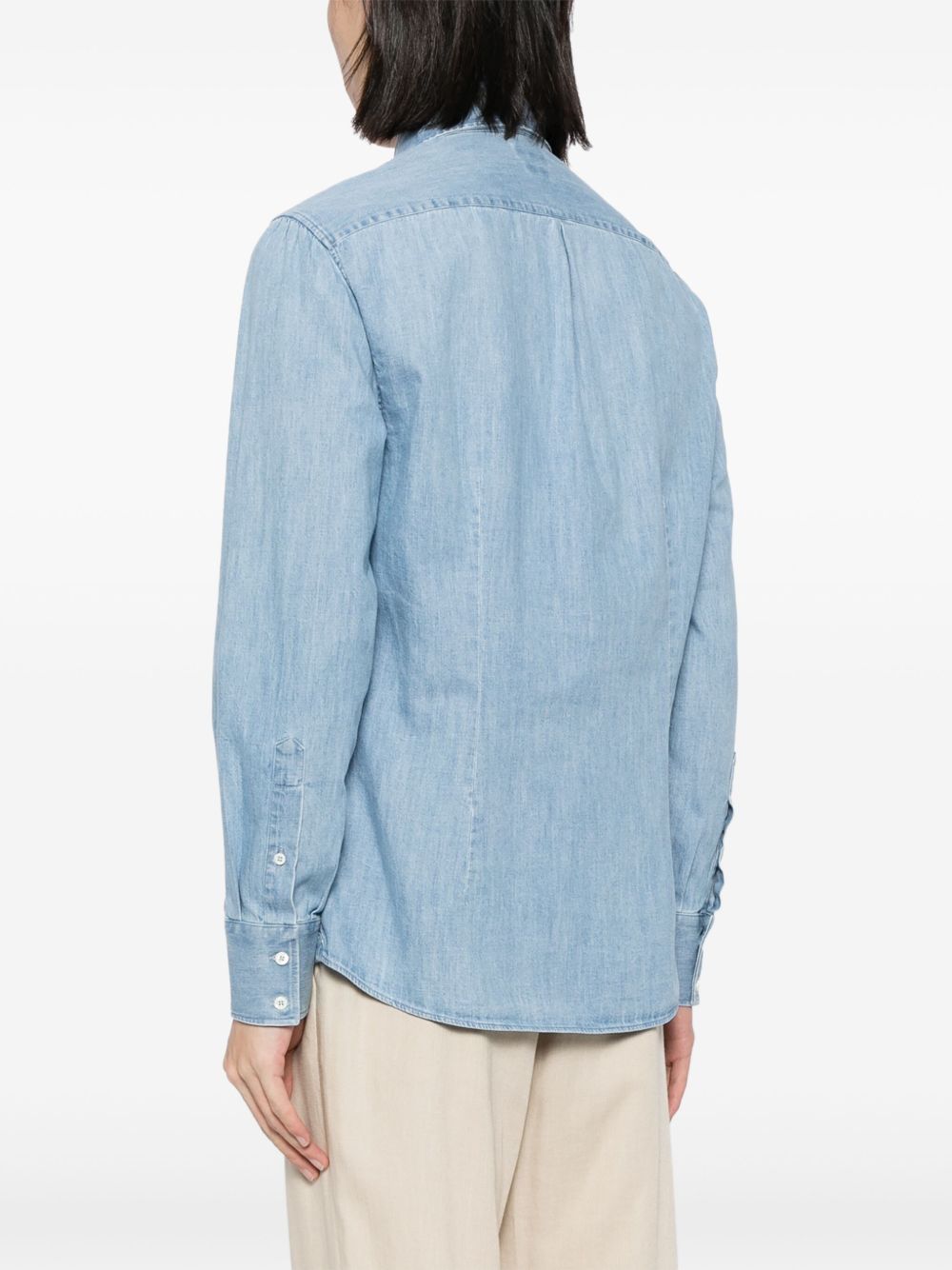 Brunello Cucinelli Shirts Clear Blue Brunello Cucinelli