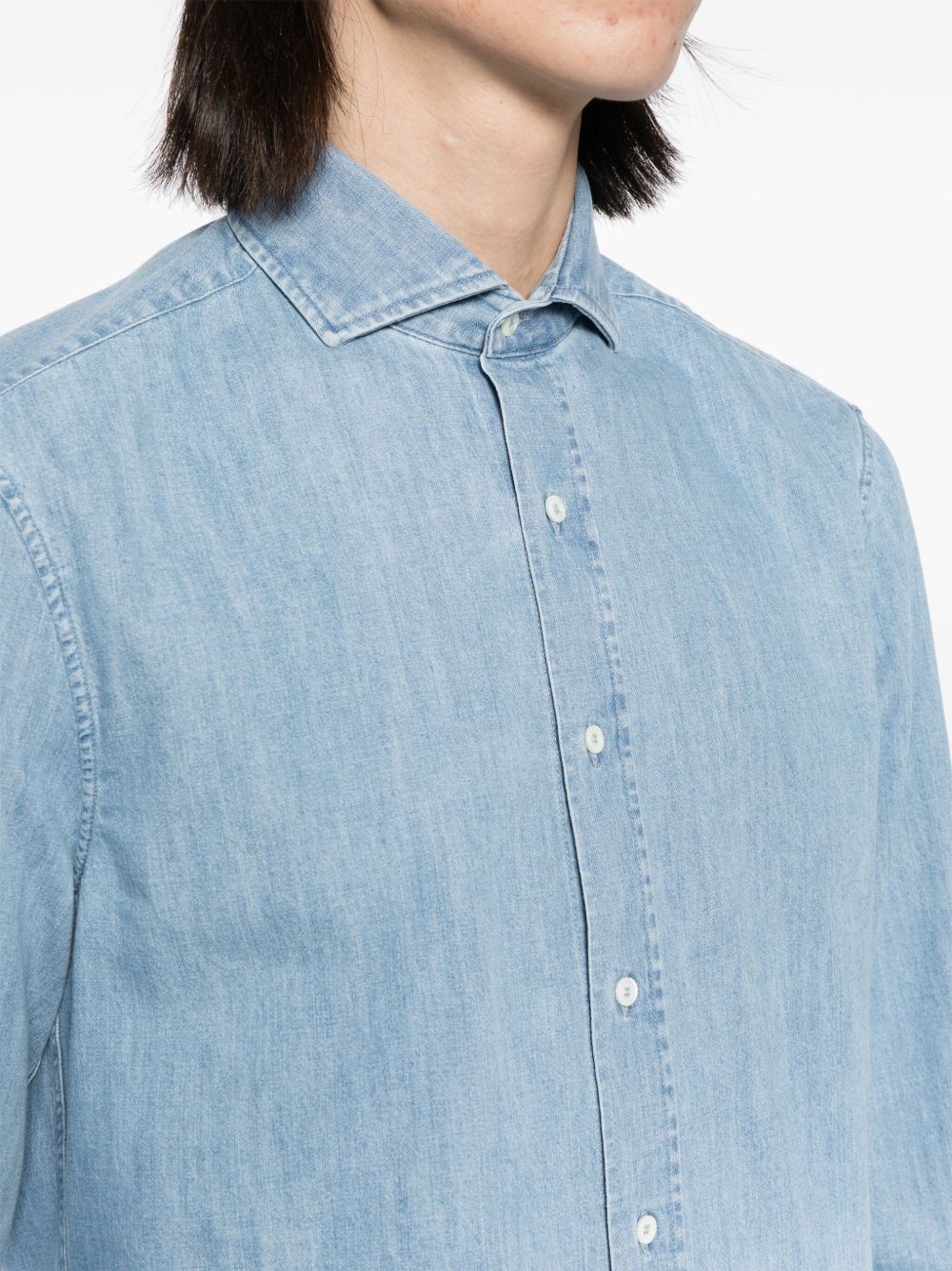 Brunello Cucinelli Shirts Clear Blue Brunello Cucinelli