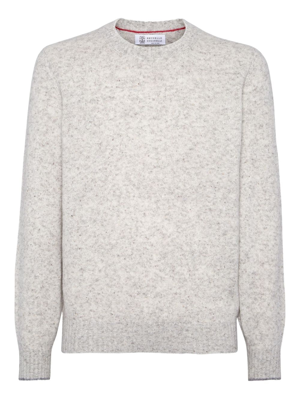 Brunello Cucinelli Flecked alpaca, wool, silk and cotton sweater Brunello Cucinelli