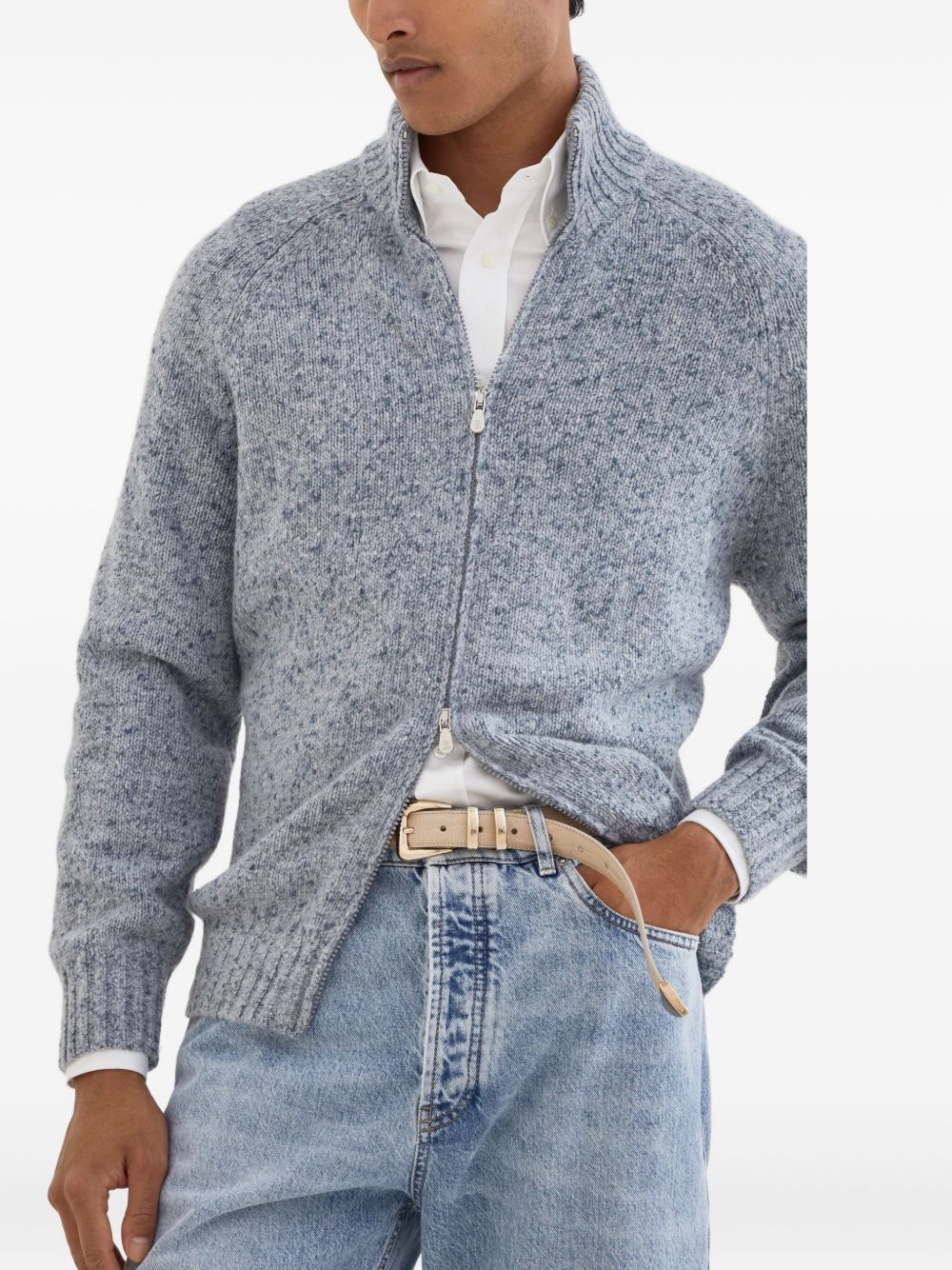 Brunello Cucinelli Sweaters Clear Blue Brunello Cucinelli