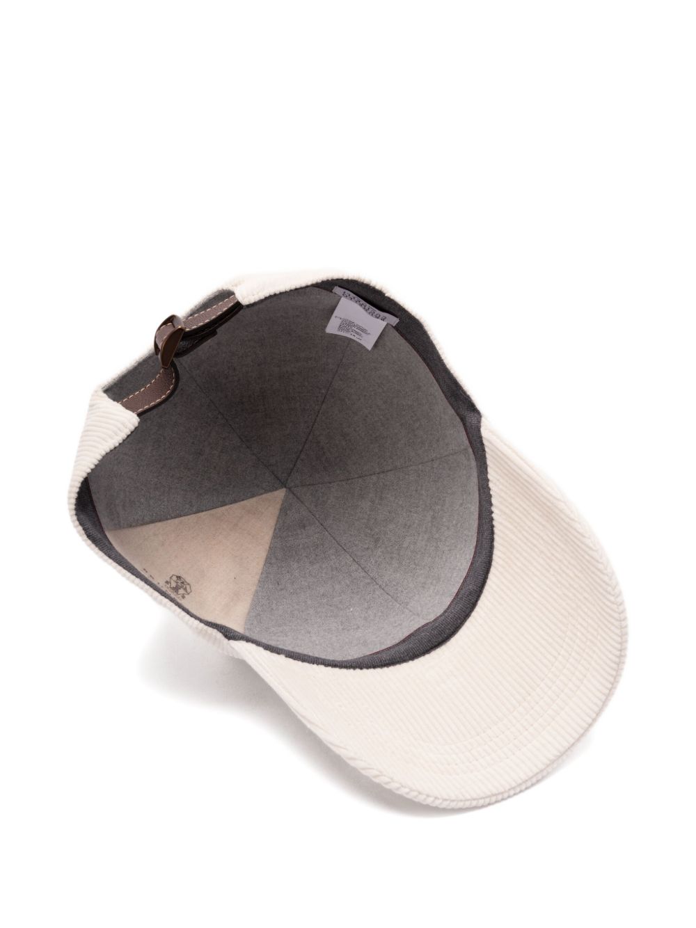 Brunello Cucinelli Baseball hat in comfortable cotton and cashmere corduroy with embroidered logo Brunello Cucinelli