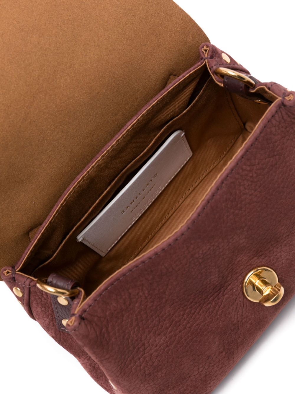 Zanellato Postina Baby bag in red barbera nubuck leather Zanellato